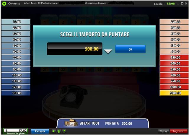 payout affari tuoi 500 payout 500€