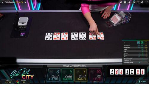 Side bet city 7 card hand
