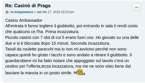 ambassador praga commenti