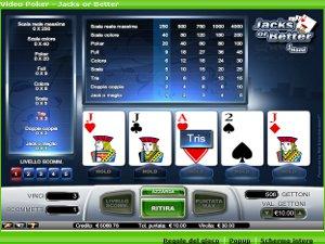 il videopoker Betclic il videopoker di Betclic