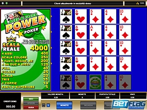 il videopoker Betflag il videopoker di Betflag