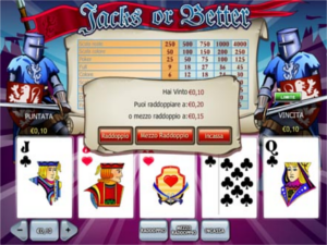 il videopoker Eurobet il videopoker di Eurobet