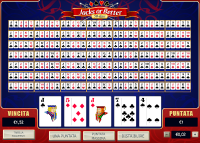 il videopoker Fantasyteam il videopoker di Fantasyteam