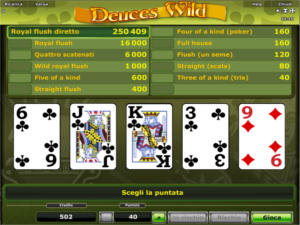 il videopoker Starvegas il videopoker di Starvegas