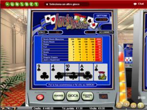il videopoker Unibet il videopoker di Unibet