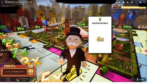 Monopoly bonus game