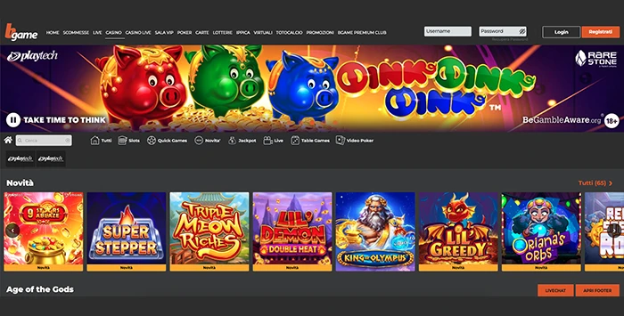 Recensione Bgame - 1.000€ free bonus + 2500€