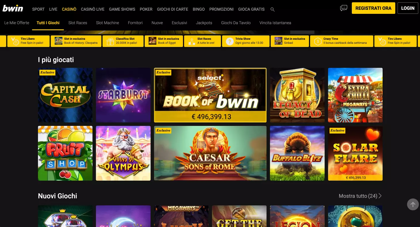 Bwin Bonus 2025 - fino a 1000€ + 50 FS Book of Ra Deluxe + 5€ Aviator
