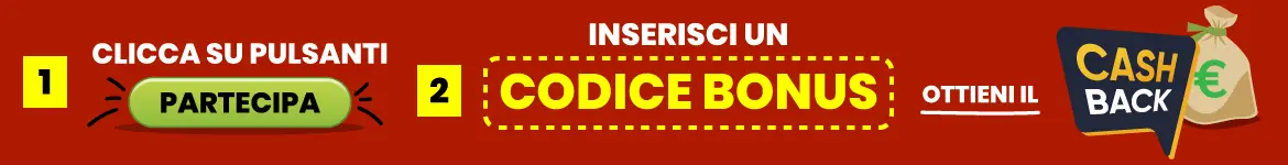 Codice bonus cashback