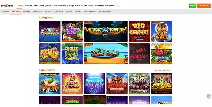 GD Casino - 2000€ + 500 FS + 5€ Aviator e 5€ di bonus Bingo