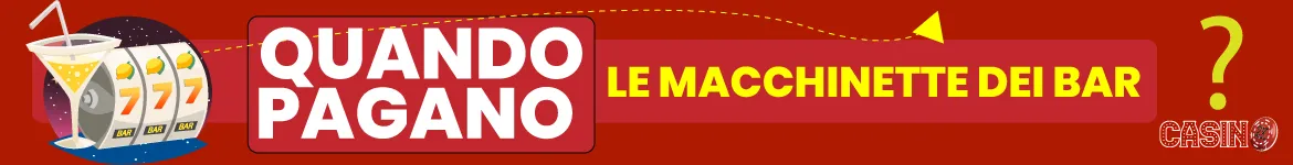 quando pagano le macchinette dei bar?