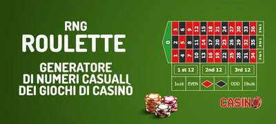 RNG Roulette - Generatore di numeri casuali dei giochi di casinò