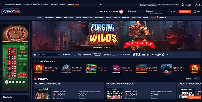 SportBet: 200€ + 100 free spins gratis + 110% + 15% cashback