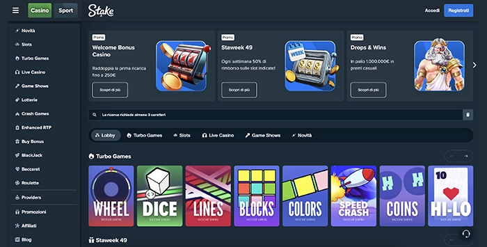 Stake.it Casinò: bonus senza deposito e 100% fino a 1.000€