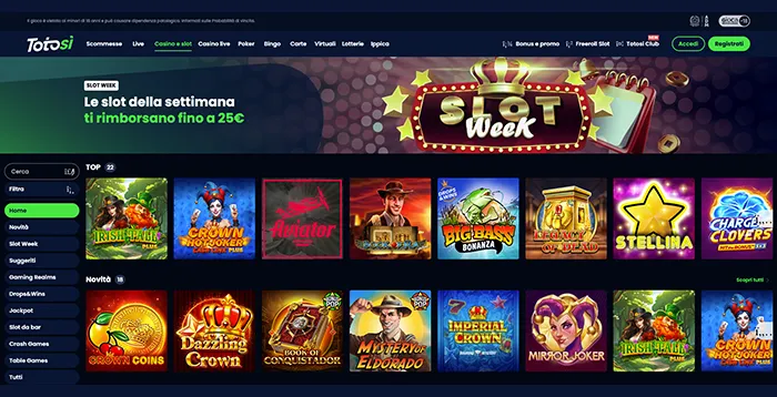 Recensione Totosì: bonus benvenuto 100% fino a 1000€