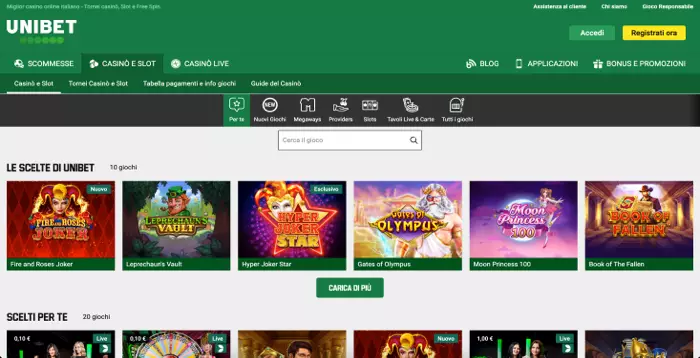 Casinò Unibet » Recensione 2025 Casino2K | Bonus del 100% fino a 500€