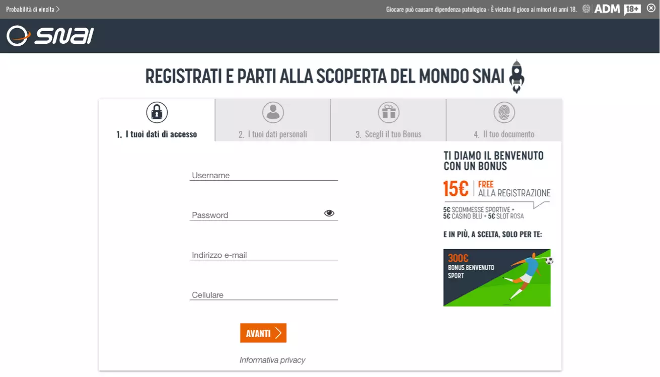 screen registrazione